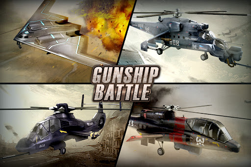 Gameplay still from GUNSHIP BATTLE: Helicopter 3D